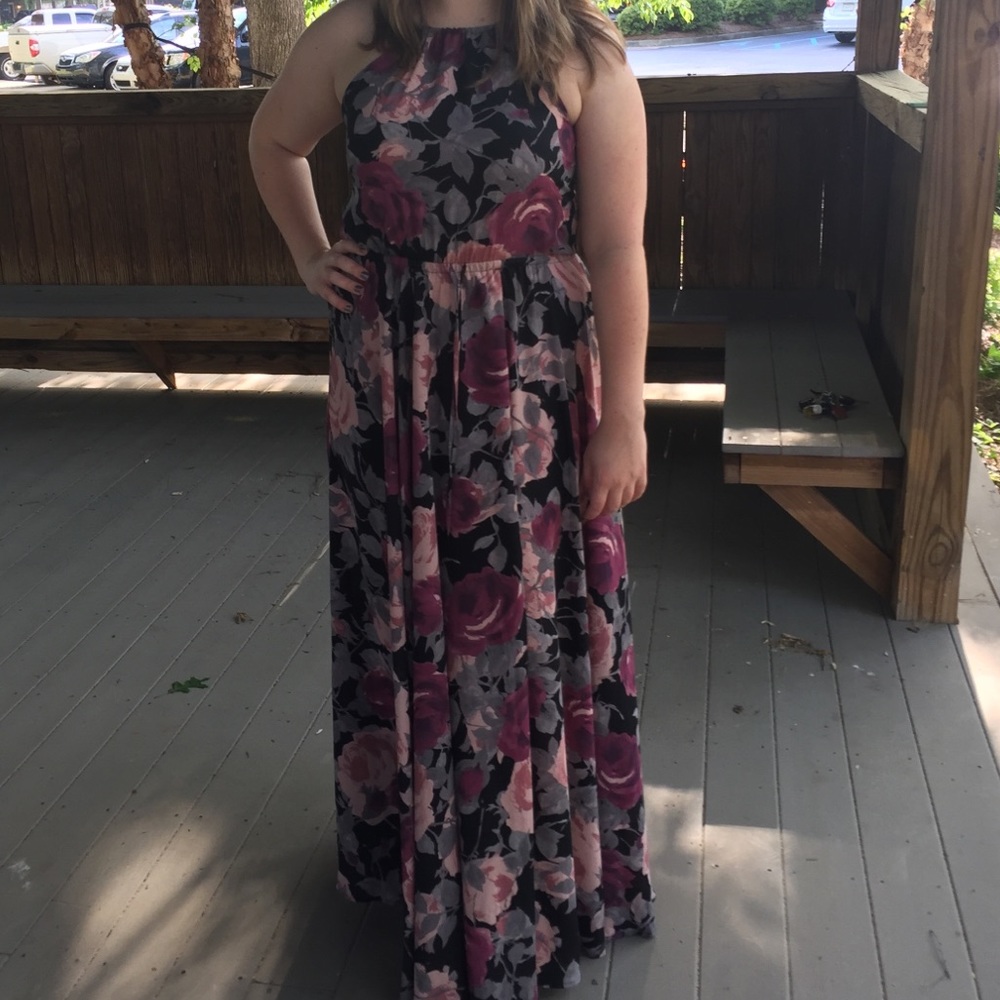 Empire waist formal maxi dress